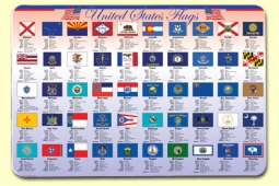 Placemat: United States Flags